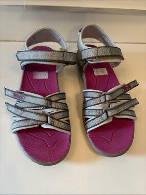 Teva Tirra Silver and Magenta Sandals